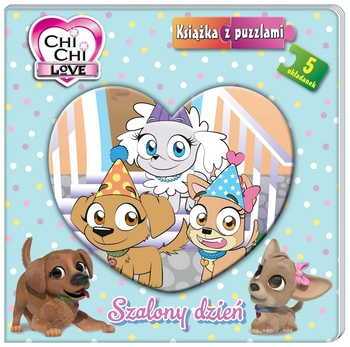 Szalony dzień. Chi chi love. Książka z puzzlami