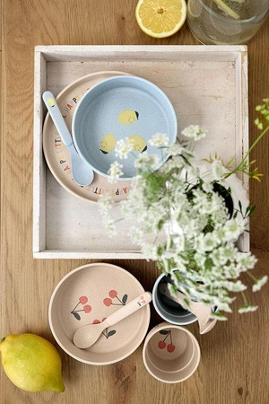 Lassig Komplet naczyń dla dzieci Happy Fruits Lemon