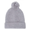 Lodger Czapeczka z wełny merino 100% szara Drizzle 3-6 m