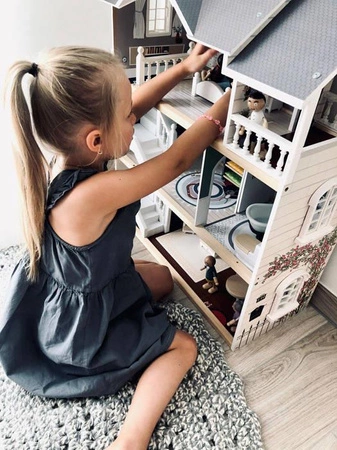 Sześcioosobowa rodzina drewnianych laleczek 11804-Small Foot, lalki i akcesoria dla lalek