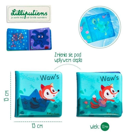 LILLIPUTIENS Magiczna książeczka do kąpieli Lisiczka Alice 12 m+