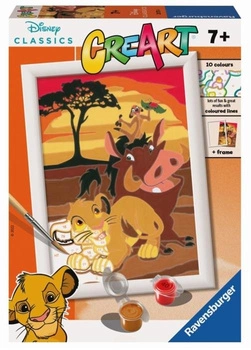 CreArt Malowanie Po Numerach Dla Dzieci Król Lew