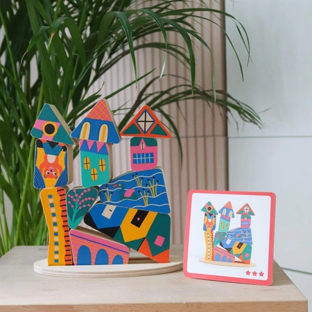 Drewniany balansujący DOMEK DJ06438