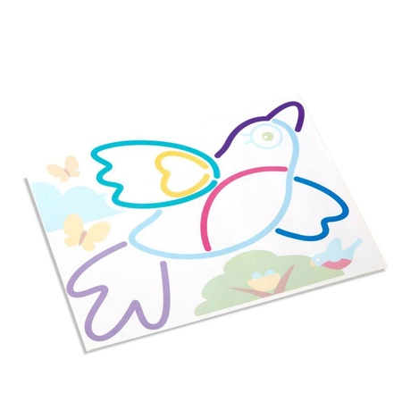 Zestaw do tworzenia tęczowych obrazków ze sznurka 40619-Melissa & Doug, zestawy kreatywne i plastyczne