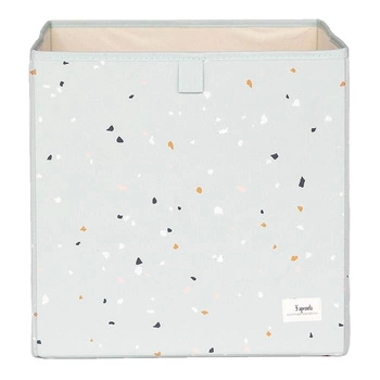 3 Sprouts Pudełko na Zabawki Recycled Terrazzo Green