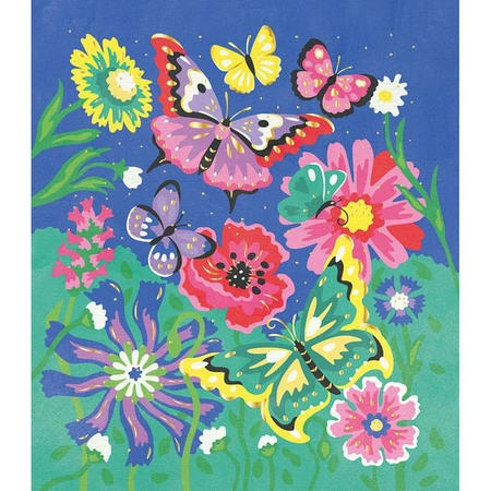 Zestaw kreatywny Malowanie po numerach Motyle 7+, Janod