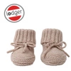 Lodger Buciki niechodki z wełny merino 100% jasnobeżowe Fleece Beige 0-6 m