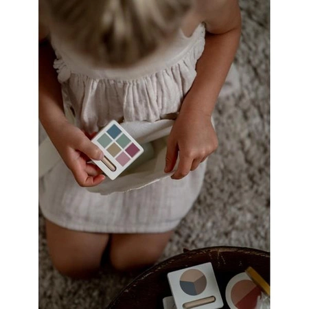 Drewniany pas wizażystki, akcesoria do makijażu Jabadabado