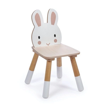 Drewniane krzesełko, Zajączek, kolekcja mebli Forest, Tender Leaf Toys