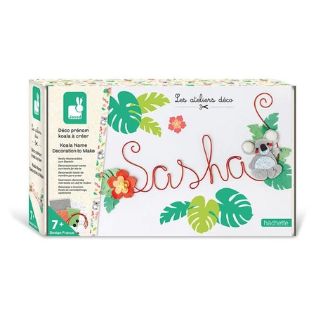 Zestaw kreatywny Dekoracja z imieniem Koala 7+, Janod