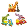 Puzzle tekturowe dwuelementowe POJAZDY DJ08170