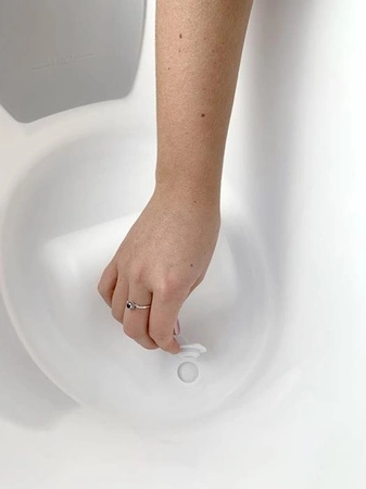 Shnuggle Wanienka dla Niemowlaka z Odpływem Baby Grey