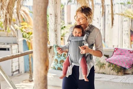 BABYBJORN - nosidełko Harmony 3D Mesh, Srebrny