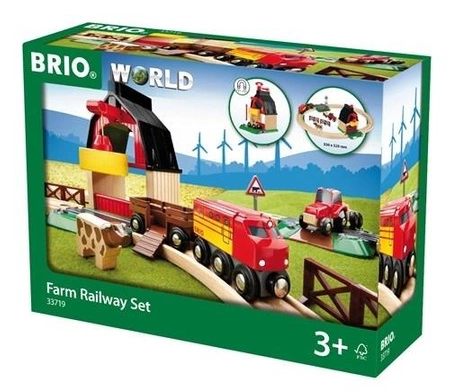 BRIO World Kolejka Drewniana Na Farmie