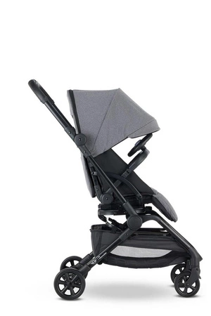 MINI by Easywalker Buggy TURN Kompaktowy wózek spacerowy z obrotowym siedziskiem 360° Soho Grey (z osłoną przeciwdeszczową w zestawie)