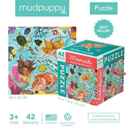 Mudpuppy Puzzle Syreny 42 elementy 3+