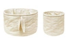 Zestaw dwóch pikowanych koszyków - Bambie Natural Bamboo Lorena Canals