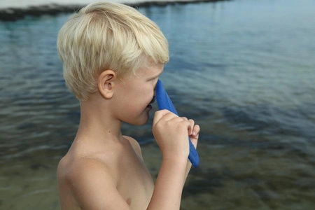 Silikonowy dysk Scrunch - Granatowy