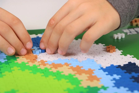 Plus-Plus Mini, Puzzle po numerach 800 szt - Kula ziemska