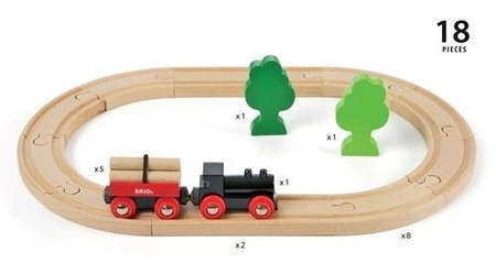 BRIO Classic Kolejka Drewniana