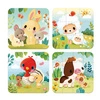 Puzzle progresywne w walizce Zwierzątka na farmie 4 układanki – 6, 9, 12 i 16 elementów 2+, Made in France, Janod