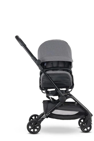MINI by Easywalker Buggy TURN Kompaktowy wózek spacerowy z obrotowym siedziskiem 360° Soho Grey (z osłoną przeciwdeszczową w zestawie)