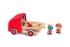 LILLIPUTIENS Drewniany wóz strażacki z rozwijanym wężem, drabiną i dzwonkiem Nosorożec Marius 2 lata+