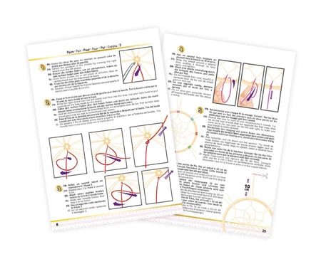 Zrób to sam - MAKRAMOWY ŁAPACZ SNÓW BE401