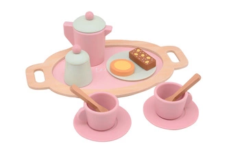 Drewniany zestaw Tea set do herbaty