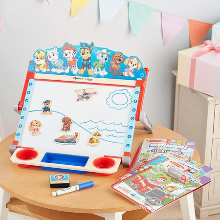 Tablica edukacyjna dwustronna dla dzieci 3w1 Psi Patrol Melissa and Doug 33274