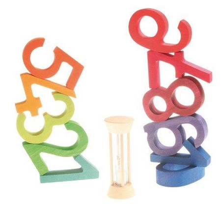 Cyfry z klepsydrą, kolorowe, 3+, Grimm's