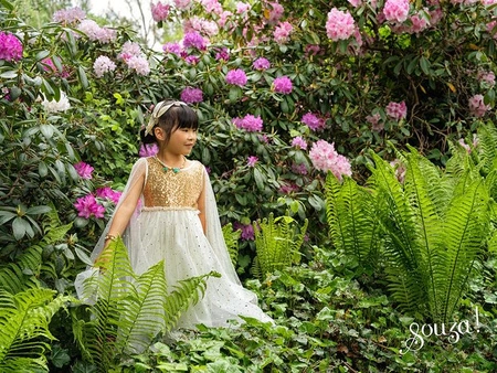 Souza! Sukienka wizytowa tiulowa z rękawami Dorianne 3-4 lata