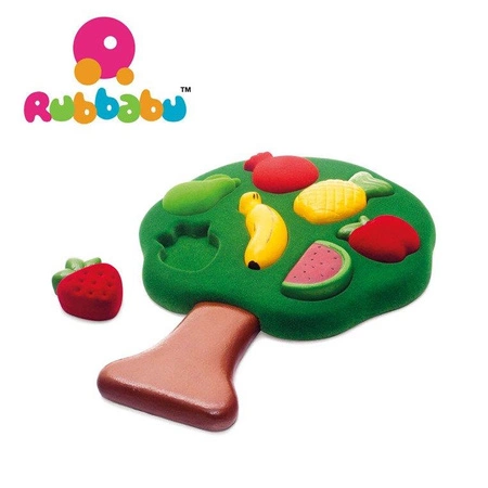 Rubbabu Sorter Puzzle 3D Owoce sensoryczny
