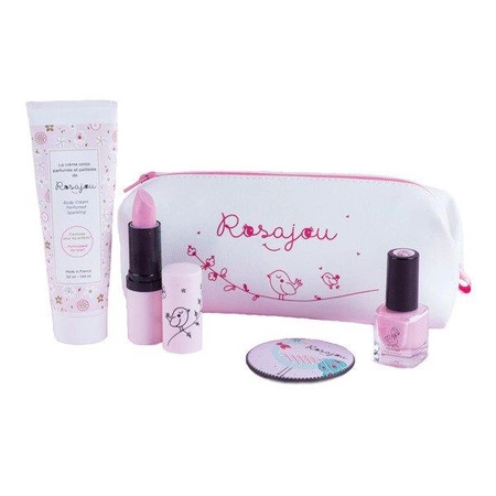 Kosmetyki dla dziewczynki w zestawie, biała saszetka | Rosajou®