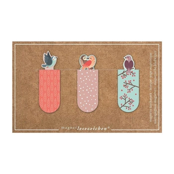 Zakładki magnetyczne - Romantyczne Ptaki