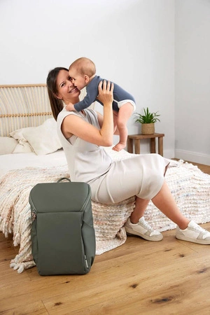 Lassig Green Label Plecak dla mam z akcesoriami Slender Up Backpack olive