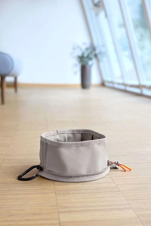 PALOPA Miska turystyczna dla psa składana Tura taupe