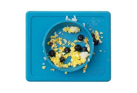 EZPZ Silikonowa miseczka z podkładką 2w1 Mini Bowl niebieski