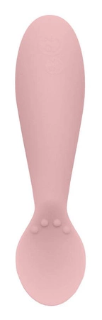 EZPZ Komplet pierwszych naczyń silikonowych First Foods Set pastelowy róż + kubeczek Tiny Cup GRATIS pastelowy róż