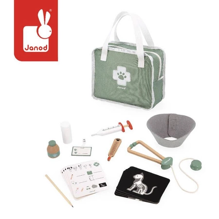 USZKODZONE OPAKOWANIA Janod Zestaw weterynarza z 10 akcesoriami 3+