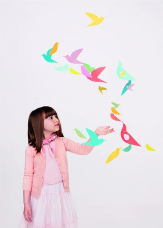 Ruchoma dekoracja KOLOROWE PTAKI DD04375