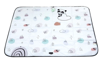 Mata edukacyjna/podróżna XL 140x113 cm - Décor czarno-biała