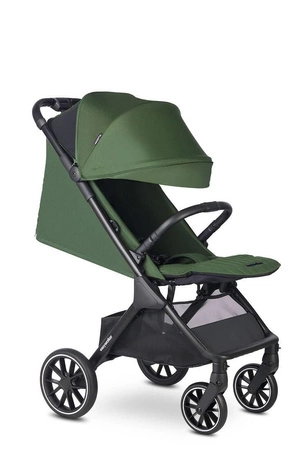 Easywalker Jackey² XL Komfortowy, samoskładający się wózek spacerowy z torbą transportową i osłoną przeciwdeszczową Deep Green