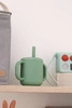 Beaba Silikonowy kubek ze słomką 170 ml Sage green