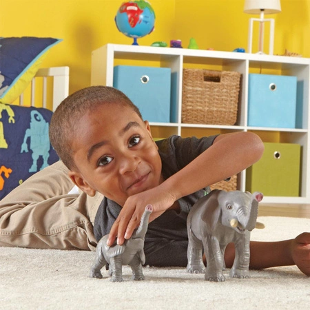 Duże Figurki, Mamy i Dzieci, Zwierzęta z Dżungli, Zestaw 6 szt.