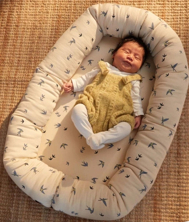 Filibabba Gniazdko niemowlęce Dancing swallow Blue