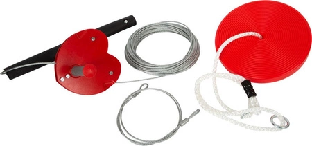 Kolejka linowa z siedziskiem wyposażenie placów zabaw tyrolka Small Foot 11955