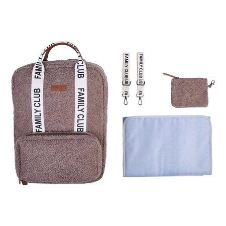 Childhome Plecak Family Club Signature Teddy Soft brown