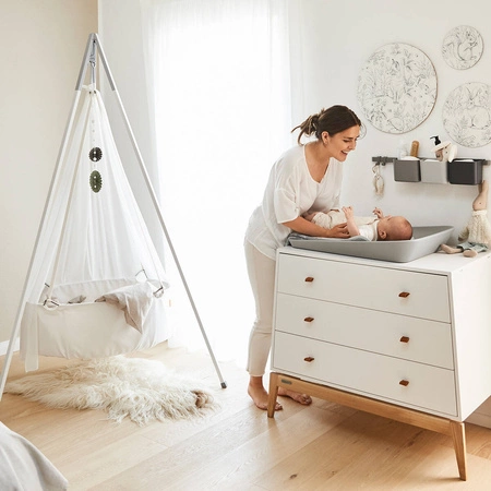 LEANDER - przewijak MATTY™, perłowy szary