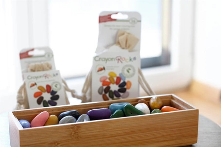 Kredki Crayon Rocks w aksamitnym woreczku - 16 kolorów